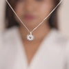 Silver Tiny Wheel Pendant with Chain