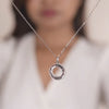 Silver Classic Round Pendant with Chain